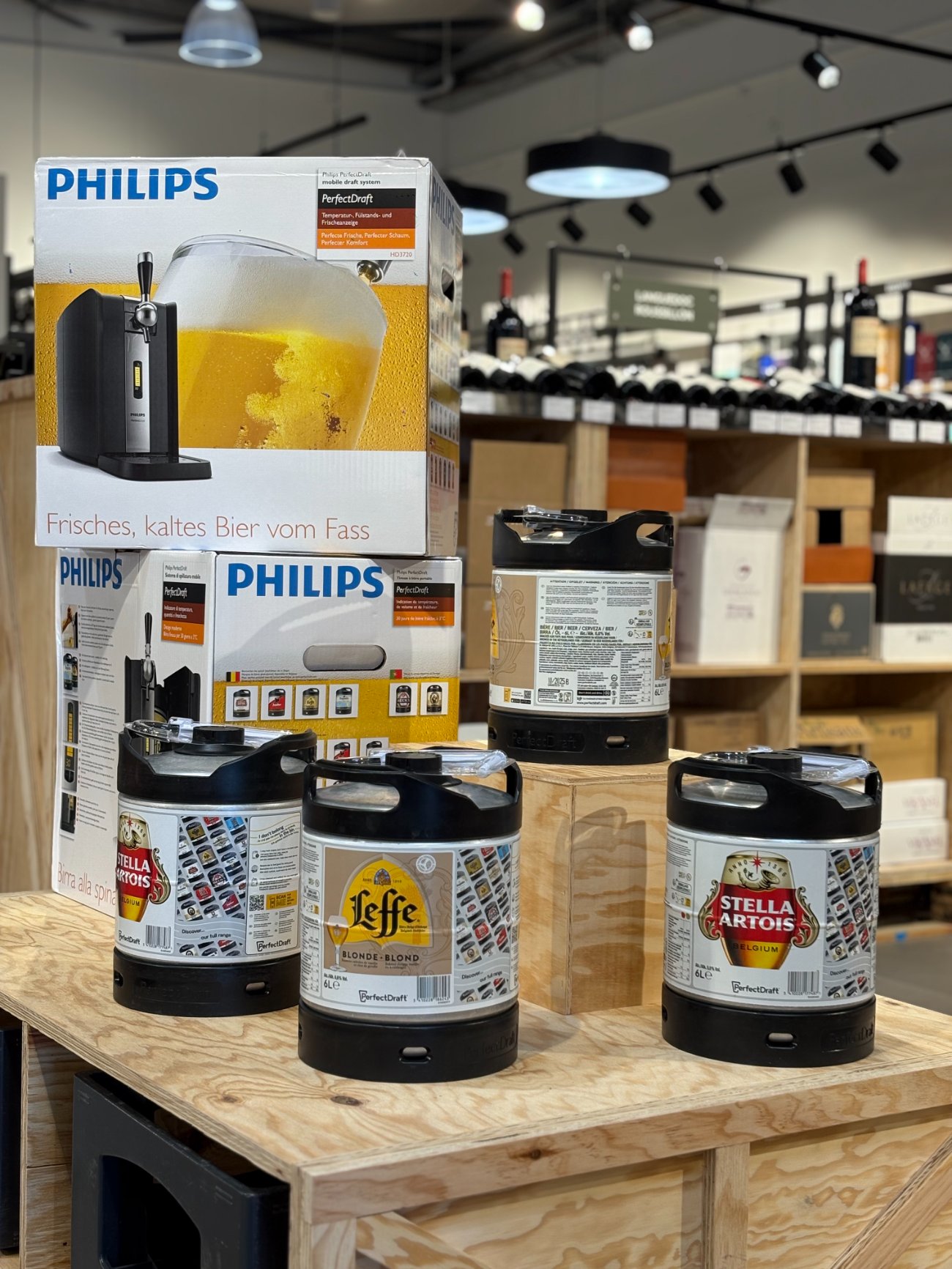 Fûts Perfect Draft Leffe et Stella et machine Philips — Intercaves Villerest