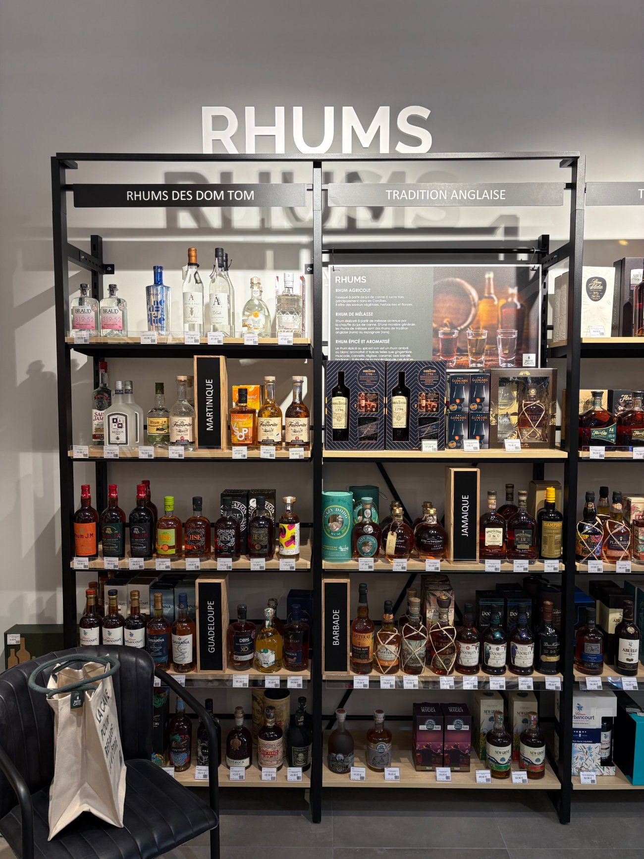 Le rayon rhums — agricoles, tradition anglaise et espagnole — Intercaves Villerest
